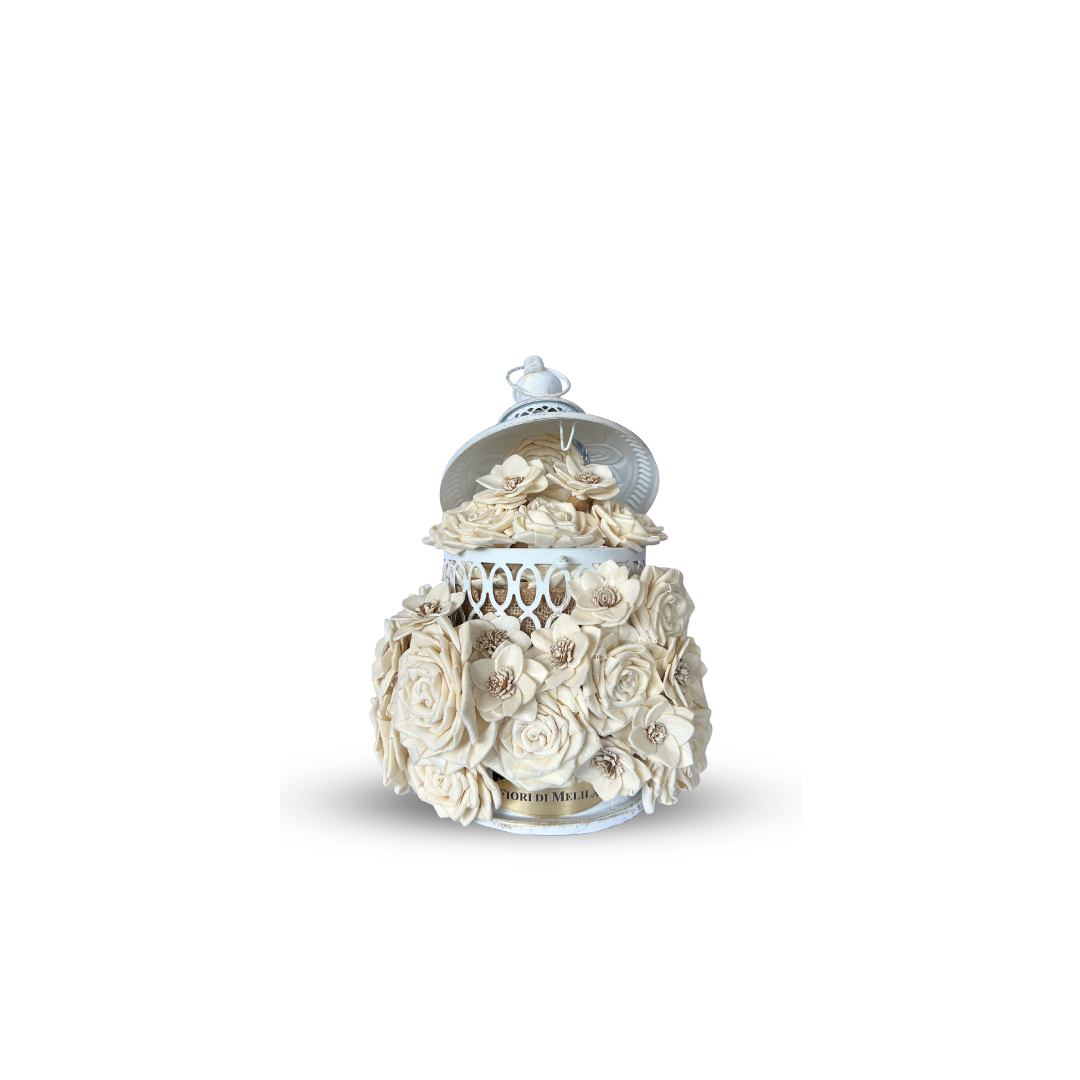 Mixed Floral Arrangement - Small Lantern
