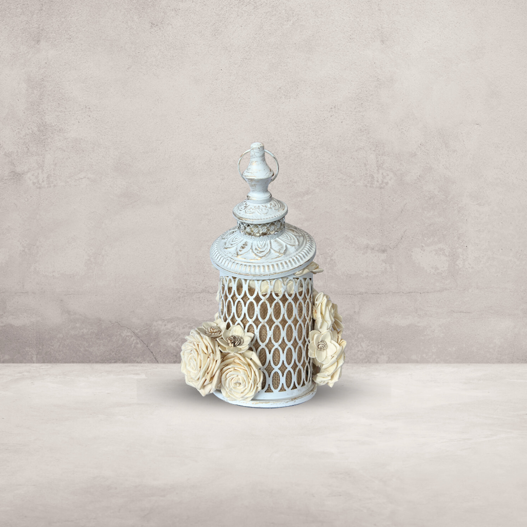 Mixed Floral Arrangement - Small Lantern